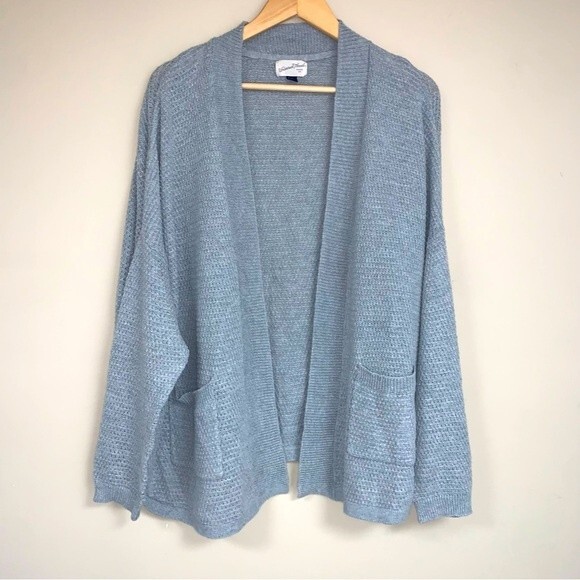 Oversized Knit Grandmacore Cardigan Sweater Women’s XL Soft Cozy Waffle Slouchy - Picture 1 of 6